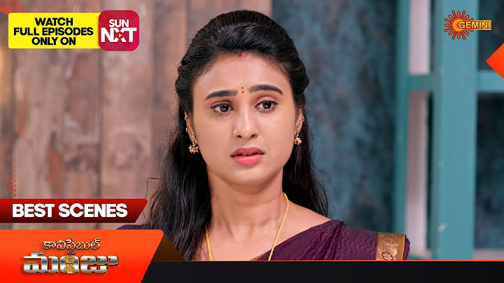 Constable Manju - Best Scenes | 04 July 2025 | Gemini TV
