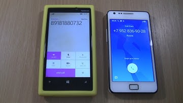 Over the Horizon Incoming + Outgoing call at the Same Time  Samsung Galaxy S2  + Nokia Lumia 920