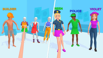Swipe Clothes 👩‍💼👮‍♀️👩‍⚕️ All Levels Gameplay Trailer Android, iOS SC1GP2