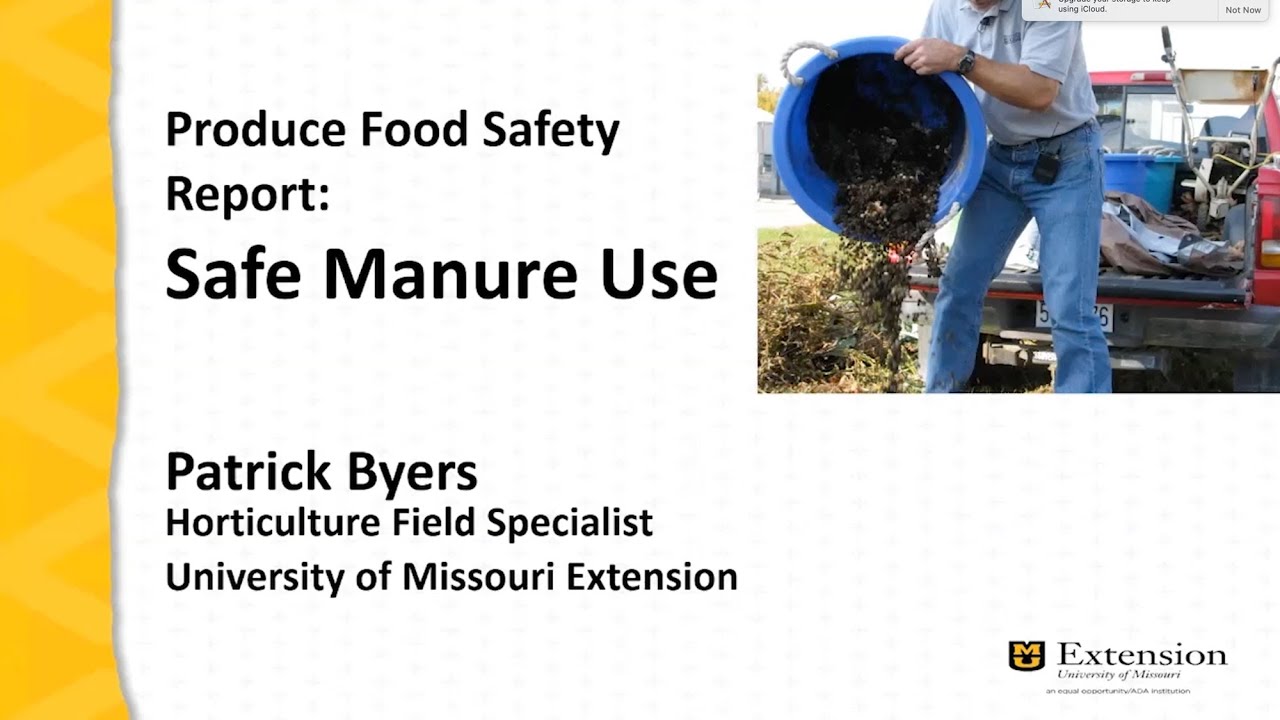 Produce Safety Safe Manure Use YouTube