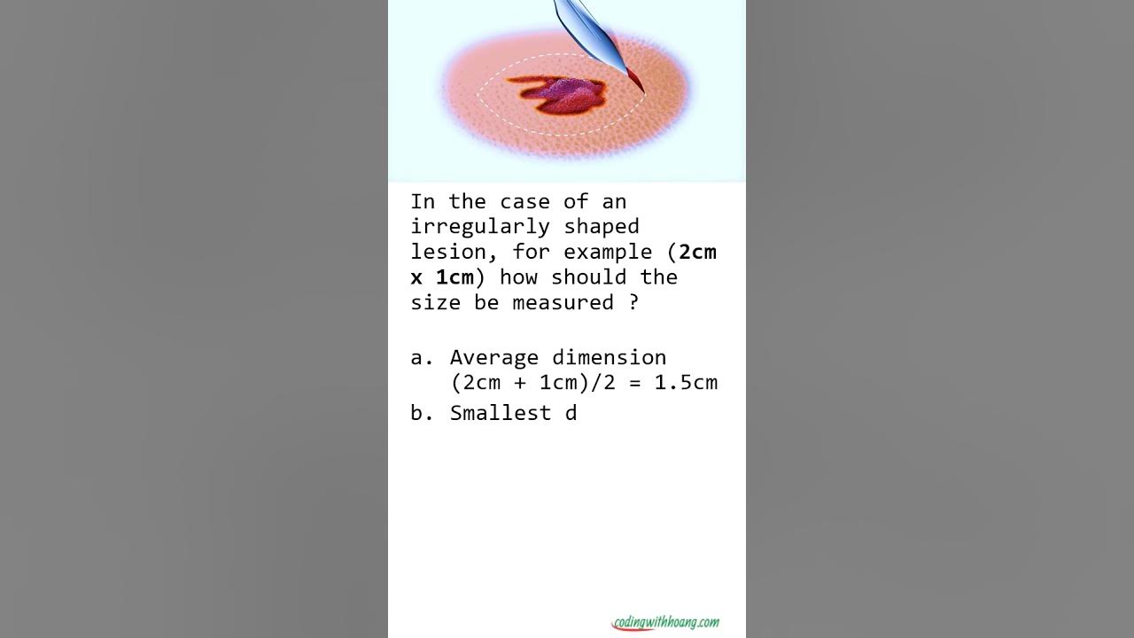 2024 cpt guidelines the lesion size measurement youtube