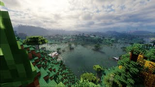 i3 9100f   GTX 1650 Minecraft Distant Horizon FPS test with Bliss shader low setting