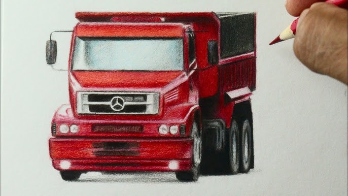 Desenhando Mercedes 1620 Boiadeiro 