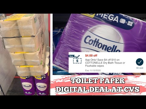 CHEAP TOILET PAPER 🧻 DIGITAL DEAL AT CVS! EXTREMELY EASY 💚