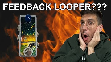 Using a feedback looper pedal to make crazy guitar sounds??!! Saturnworks Momentary Feedback Looper