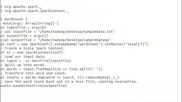 Apache Spark WordCount Program In Intellij