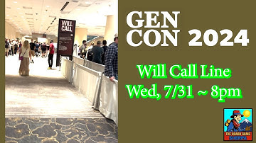 Gen Con 2024 - The Will Call line on Wednesday evening