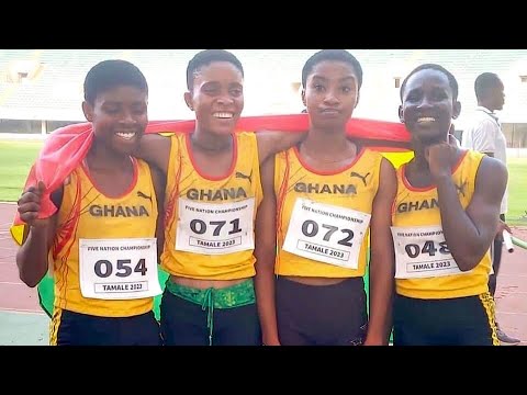 Unstoppable Team Ghana Dominates Girls 4x100m 48 03secs 5Nation Athletics Championship