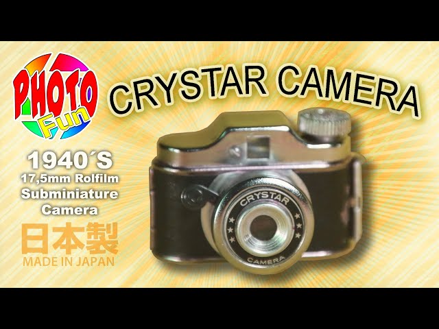 Crystar 1940´s Subminiature Camera with a 17,5mm rollfilm Made in