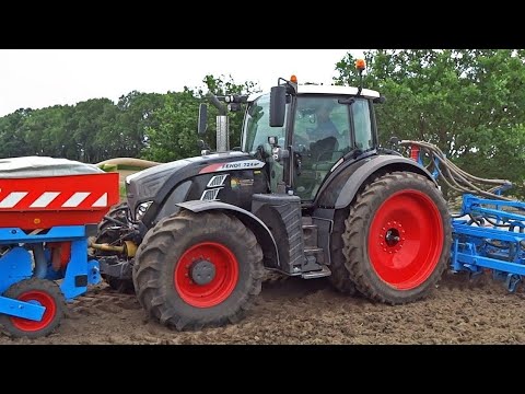 Maize seeding | Fendt 724 Vario Black Beauty + Monosem 12 rijer | Mais zaaien | Schimmel | 2018.