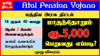 Atal Pension Yojana||தமிழில்||அடல் பென்ஷன் யோஜனா||Pension Scheme||APY||Tamil||Tamil Thittam