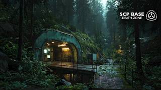 SCP Base: Death Zone – Dark Sci-Fi Rain Ambience | 4K