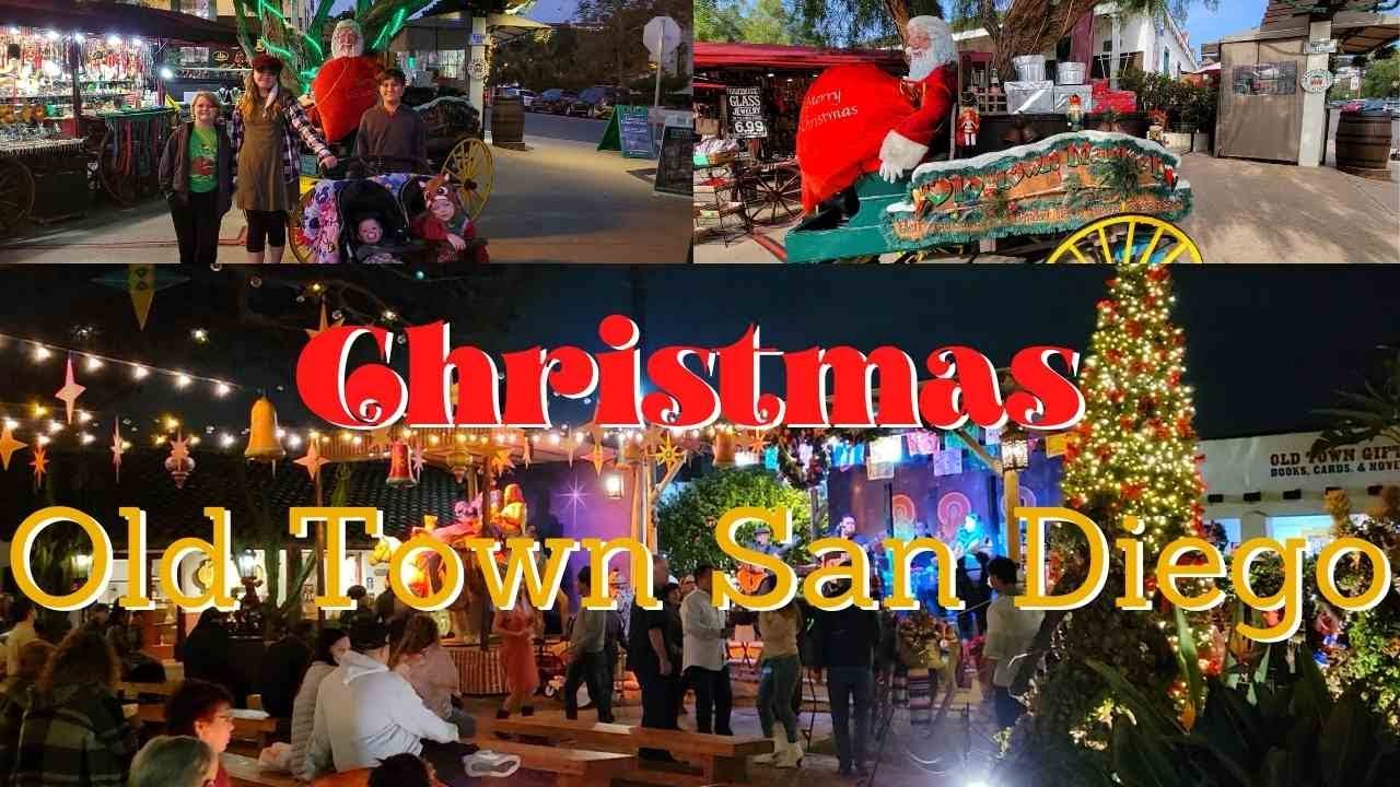 Christmas Time in Old Town San Diego. Family Holiday Travel