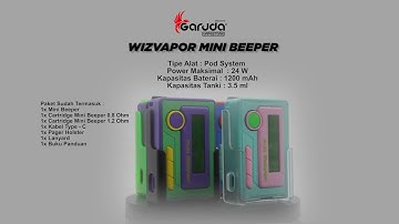 POD SYSTEM MIRIP GAME BOY |  MINI BEEPER BY WIZVAPOR 100% AUTHENTIC