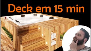 MODELANDO DECK DE OFURO EM 15 MIN   FLOOR GEN TOOLS 3DS MAX
