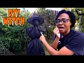 Spooky DIY Witch for Halloween 🎃 (Backyard Transformation)