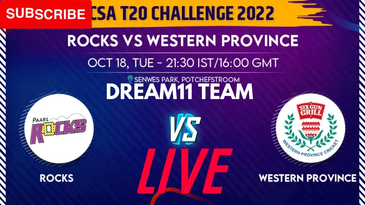 🔴 Live CSA T20 Challenge ROC vs WEP T20 cricket match live scorecard, Live updates & Dream11