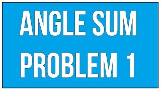 Angle Sum Property Of A Triangle Example - 1 / Maths Geometry