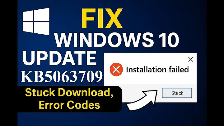 Fix Windows 10 Update KB5068781 Failed to Install | Stuck Download, Error Codes, and Fixes (2025)