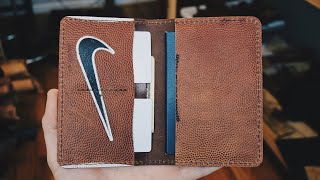 Making a Leather Football Wallet image