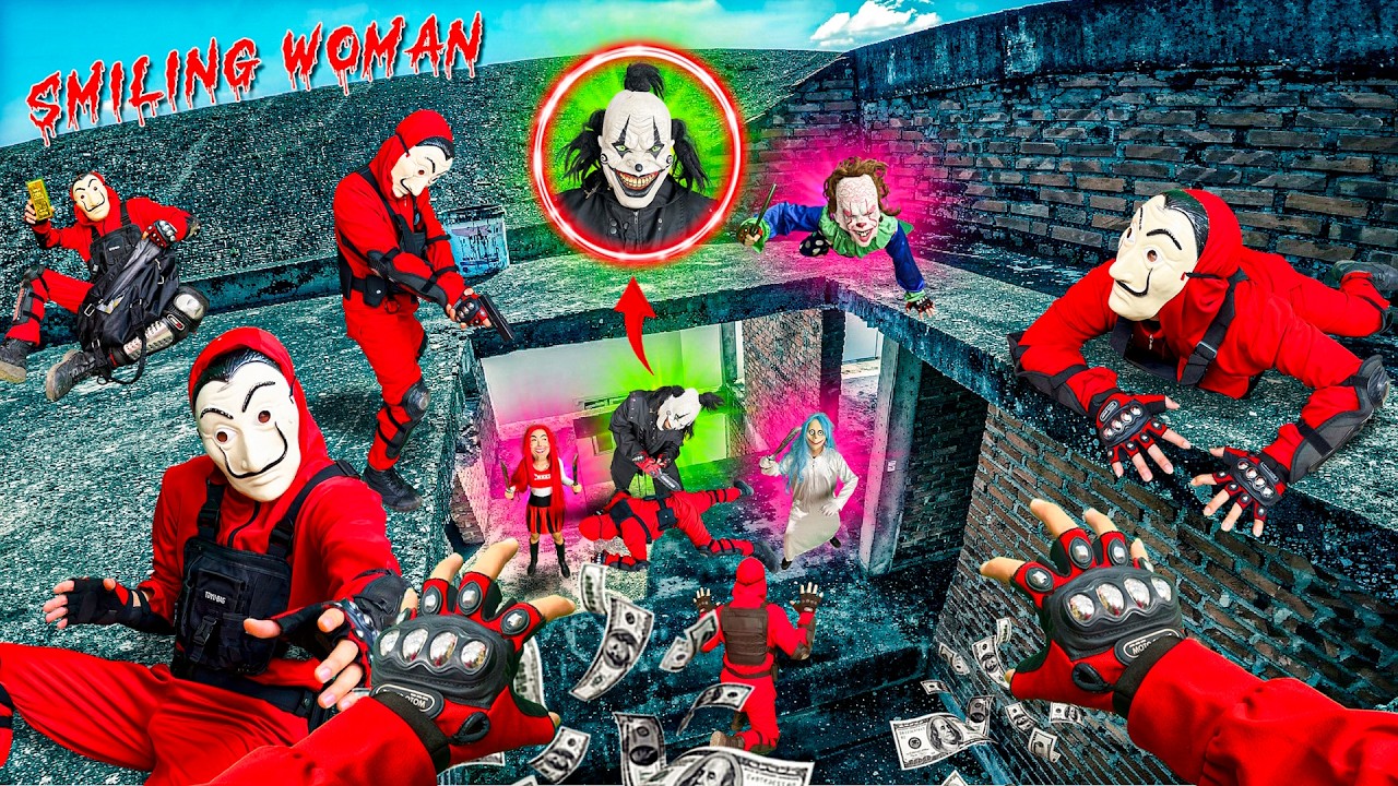 THE WASTELAND CHASE:  BAD GUYS AMBUSHED BY PENNYWISE AND SMILING WOMEN | Chase Pov Horror Film