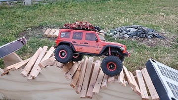 Testing Out The Zig-Zag On My RC Crawler Course With My Axial SCX10iii 04/16/21