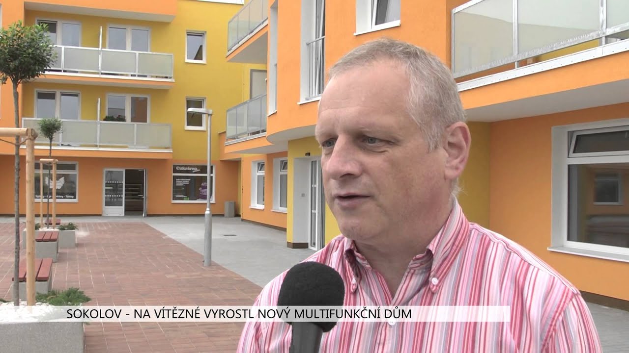 Sokolov: Na Vítězné vyrostl multifunkční dům (TV Západ)