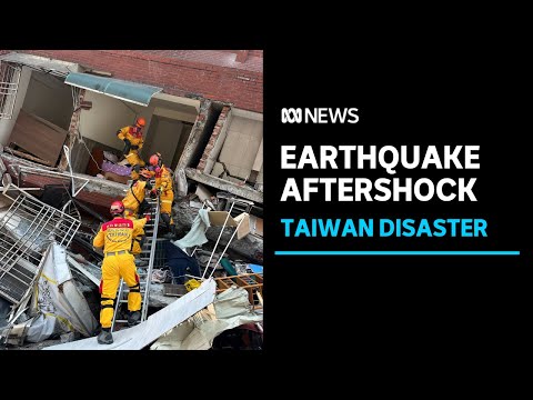 Taiwan resident experiences earthquake aftershock during interview | ABC News