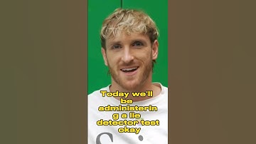 lie detector test 😂💦 #loganpaul #ksifunnymoments #reaction #shorts