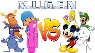 Mugen Equipo Pocoyo Vs Equipo Homero Simpson
