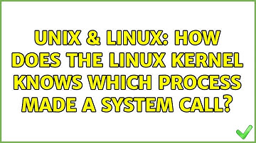 Unix & Linux: How does the Linux kernel knows which process made a system call? (2 Solutions!!)
