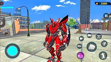 Red Mirage Multiple Transformation Jet Robot Car Game 2020 - Android Gameplay