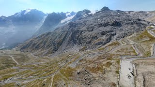 Stelvio Pass Italy - Italian Alps by Motorcycle - 4K, GoPro Hero 9, 3D Terrain Preview, Telemetry