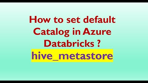 Hoe stel ik de standaardcatalogus in op Hive Metastore?
