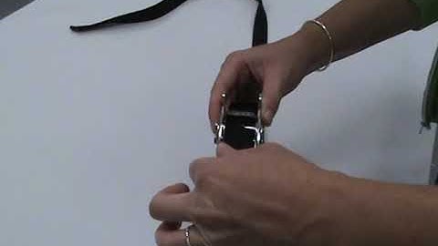 How to thread a mini over-center buckle