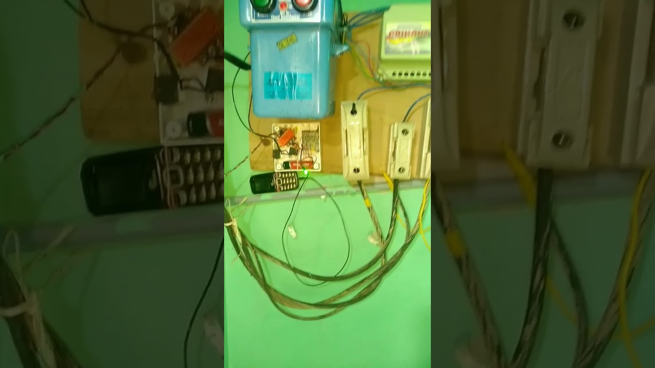 Motor control circuit testing using gsm mobile