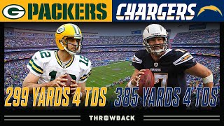 Rivers & Rodgers Tossing It Around in the Rain! (Packers vs. Chargers 2011, Week 9)