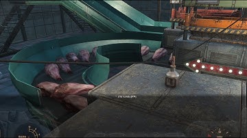 Fallout 4 | Raider farm to Butcher Factory at the Starlight Drive-In using Mods