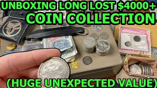 Unboxing a LONG LOST COIN COLLECTION  Expensive Coins Coming Out of Nowhere