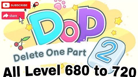 Dop 2 Delete One Part Level 681 to 720 All Level #youtubeshorts #shorts #dbillions