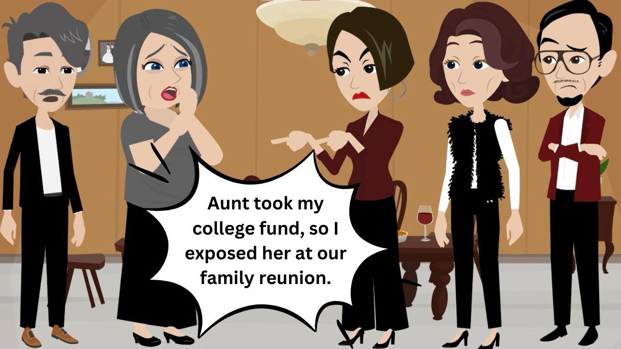 Aunt took my college fund, so I exposed her at our family reunion