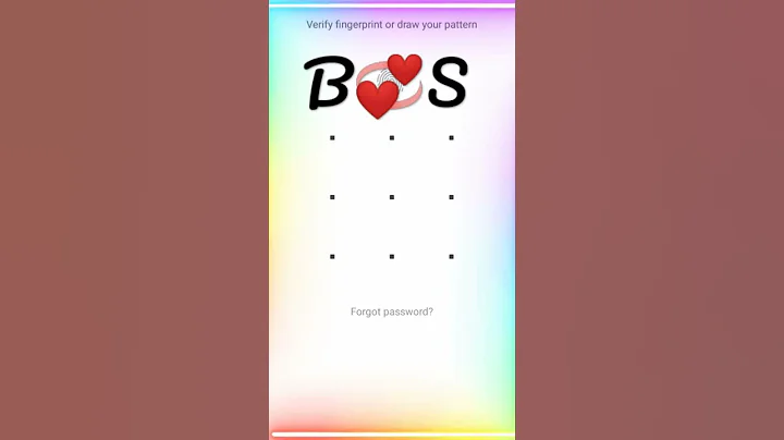 B💞S screen lock pattern
