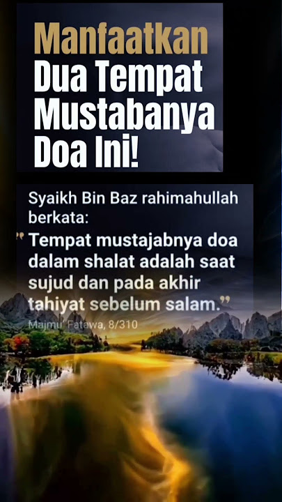 Mustajabnya Doa Dalam Sujud #mustajab #sujud #sholat #sholat5waktu #allah #allahswt #allahmahabaik