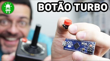 🙃 Veja como o Arduino da asas à sua imaginação! Coloquei um botão TURBO no joystick do Atari.