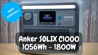 New Anker SOLIX C1000 Portable Power Station: UltraFast Recharge & 2400W Surge!
