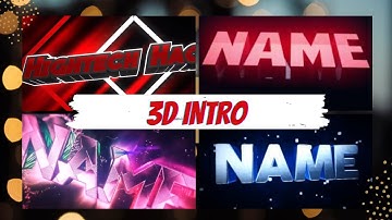 How to Make 3D Gaming Intro 2023 | Gaming Intro Kaise Banaye | Make Gaming Channel Intro