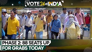 India General Elections 2024: Voting in 88 constituencies across India | WION