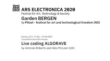 Live coding ALGORAVE by Antonio Roberts and Alex McLean (UK