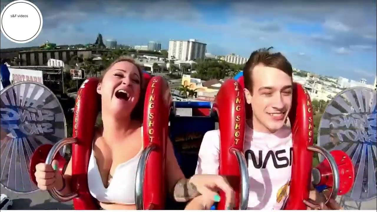 Boobs + Roller Coaster = FUN! - Video