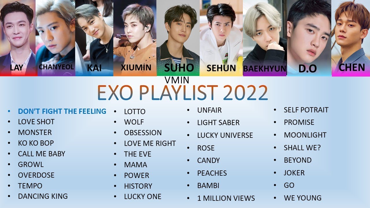 EXO PLAYLIST 2022 #weareoneexo - YouTube